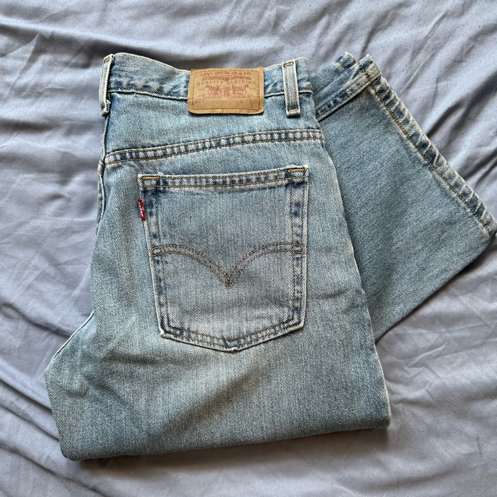 Levi jeans 577 lower rise loose fit size 8 S